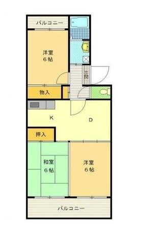 新浦安駅 徒歩26分 2階の物件間取画像